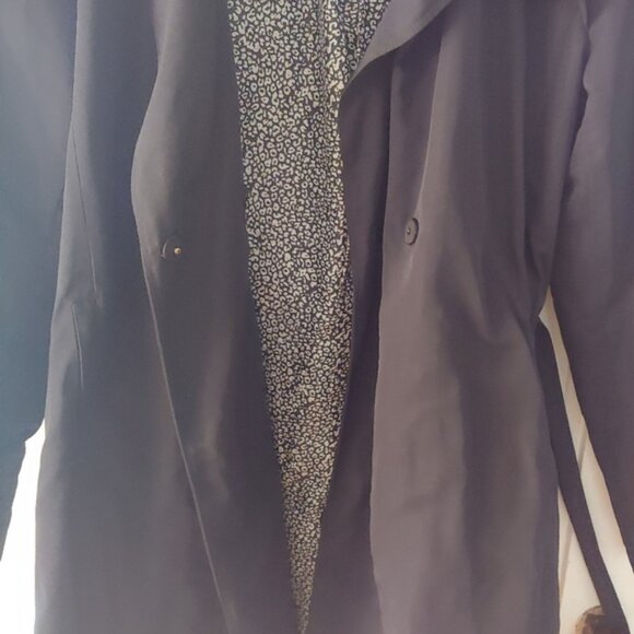 Apt 9 Black Rain Coat - Picture 3 of 5